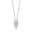 Enchanted Disney Fine Jewelry Sterling Silver with 1 10 CTTW Diamond Aurora Owl Pendant Necklace Supply