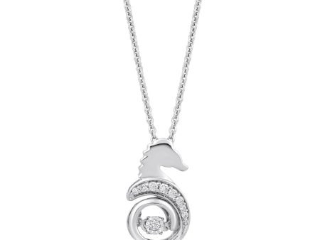 Enchanted Disney Fine Jewelry Sterling Silver 1 20 CTTW Ariel Pendant Necklace Online