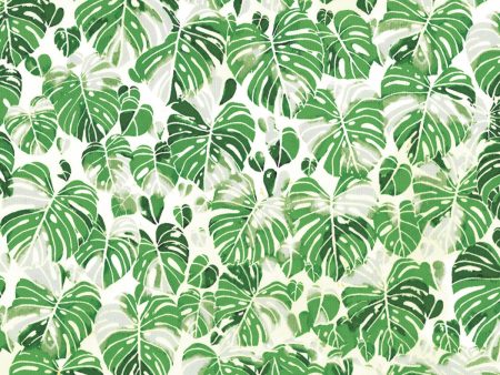 Floral Tropical Leaves Fabric by the yard on Sale