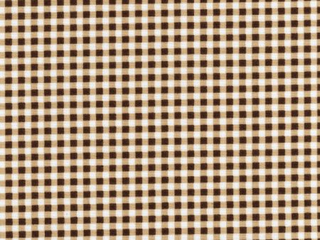 Brown Check Plaid Gingham Fabric by the yard For Sale