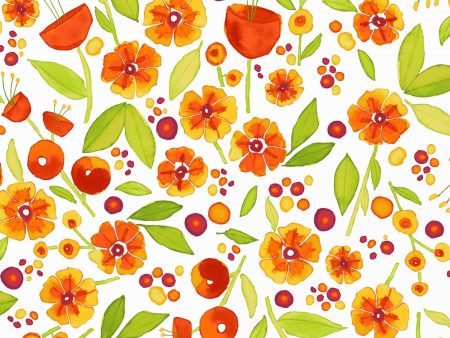 Wild By Nature Poppy Floral Poppies Fabric by the yard Discount