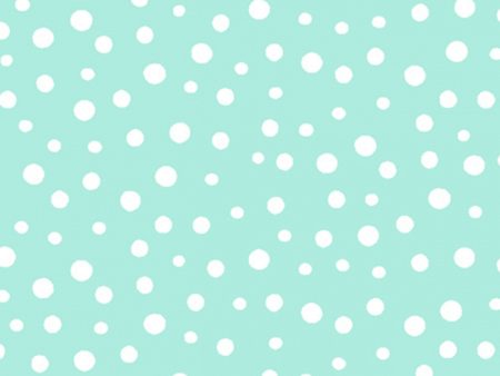 Monotone Dot on Aqua Fabric by the yard Supply