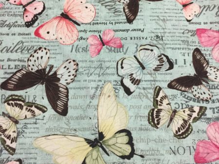 Butterflies Shabby Butterfly Fabric by the yard Online