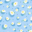 Doodads Daisys Blue Daisy Floral Fabric by the yard Supply