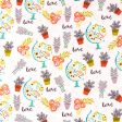 Botanical Allover Floral Flowers Fabric by the yard Cheap