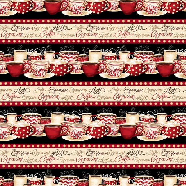 Morning Coffee Marshmallow Fabric by the yard Online now