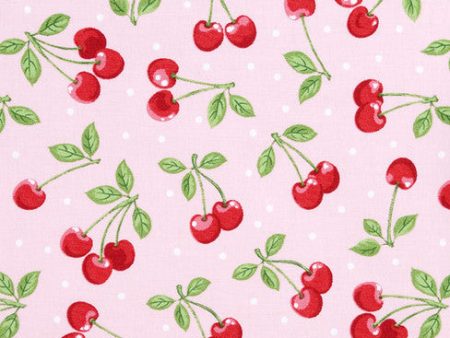 Cherry Dots Fabric by the yard Online Hot Sale