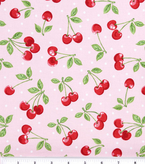 Cherry Dots Fabric by the yard Online Hot Sale