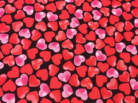 Candy Store Valentine Chocolate Hearts Candies Fabric by the yard For Sale