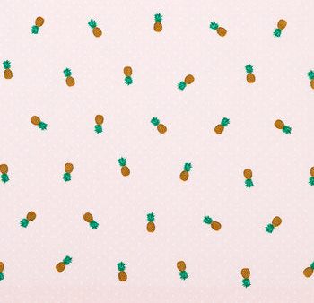 Pineapples Dots on Peach Fabric by the yard Online Sale