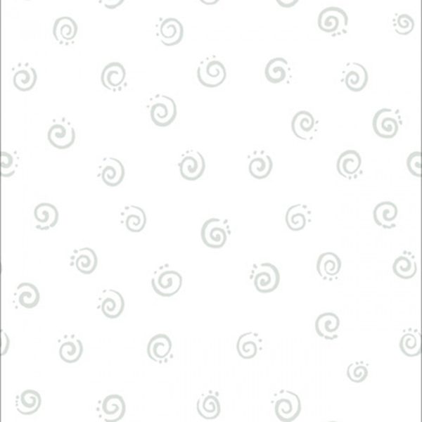 Mono Swirl on White Fabric by the yard For Sale