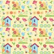 Birds and Bees Daisy Floral Fabric by the yard Hot on Sale