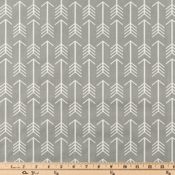 Aztec Premier Arrow White Gray Geometric Fabric by the yard Online