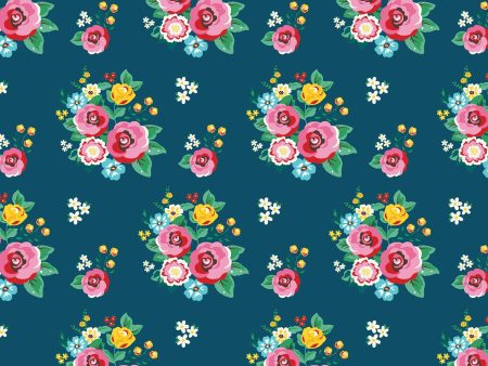 Happiness in Handmade Roses Floral Fabric by the yard Cheap