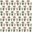 Salon Fleur Floral Hortensia Pot Fabric by the yard Discount