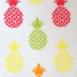 Pineapples on White Fabric by the yard For Sale