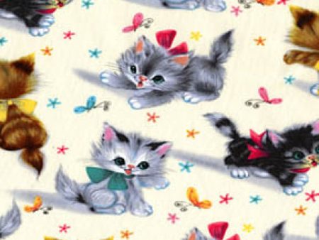 Kitties Cats Kitten Animals Fabric by the yard on Sale