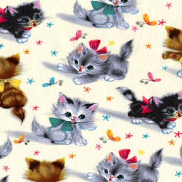 Kitties Cats Kitten Animals Fabric by the yard on Sale