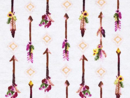 Aztec Petunia Arrow Geometric Fabric by the yard Fashion