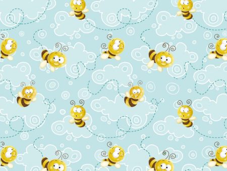 Bees Frogland Friends by Nidhi Wadhwa Insects Fabric by the yard Online now