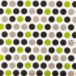 Gigi Dots Geometric Black Green Gray Fabric by the yard Online Hot Sale