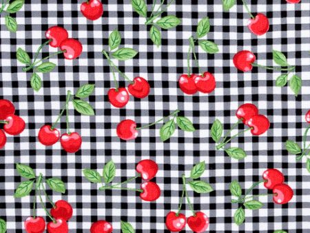 Cherry Check Fabric by the yard For Discount