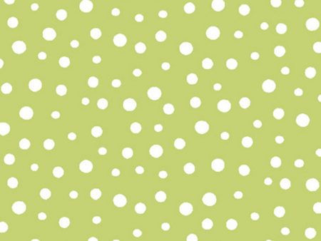 Monotone Dot on Green Fabric by the yard For Cheap