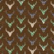 The Great Outdoors Brown Deer Reindeer Buck Woodland on White Fabric by the yard For Discount