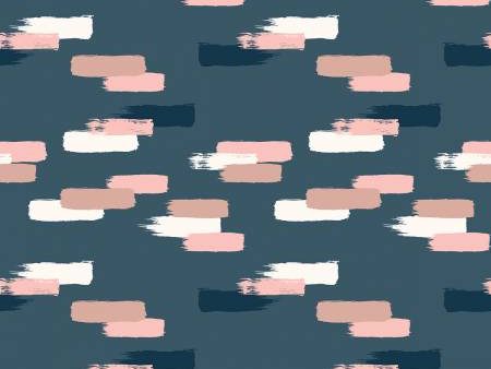 Blush by Jen Allyson Navy Blush Fabric by the yard Hot on Sale