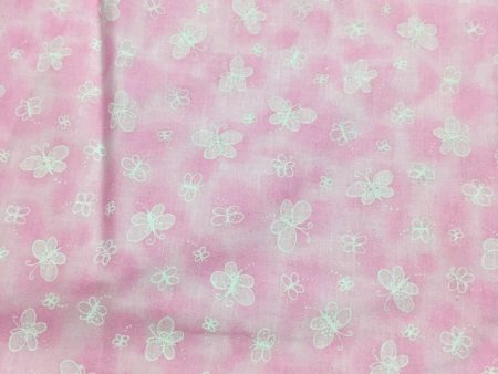 Etchings Butterflies Pink Butterfly Fabric by the yard Supply