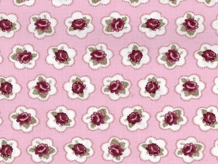 BC EL Ditsy Floral Red Roses Fabric by the yard Supply