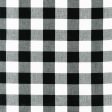 Carolina Gingham 1 inch Black Check Plaid Fabric by the yard Discount