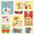 Dogs and Subs Bath Animals Fabric by the yard For Sale