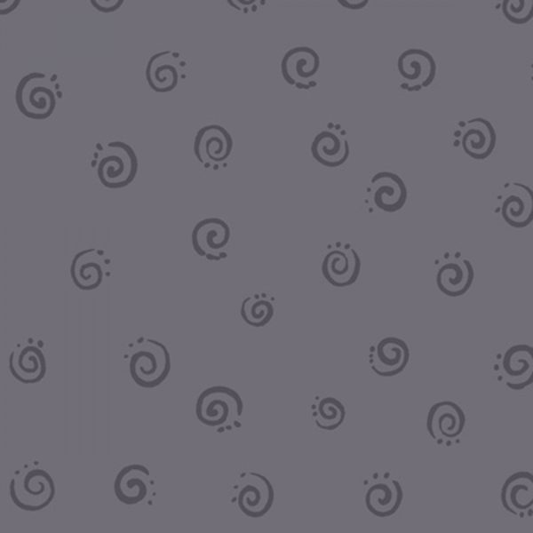 Squiggle Swirl on Gray Fabric by the yard Discount