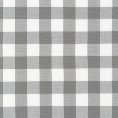 Carolina Gingham 1 inch Grey Check Plaid Fabric by the yard Supply