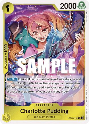 Charlotte Pudding (OP03-112) - Pillars of Strength Foil [Rare] on Sale