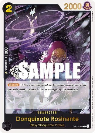 Donquixote Rosinante (Store Championship Participation Pack) (OP02-108) - One Piece Promotion Cards Foil [Promo] For Discount