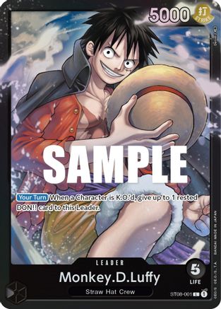 Monkey.D.Luffy (001) (ST08-001) - Starter Deck 8: Monkey.D.Luffy Foil [Leader] For Discount