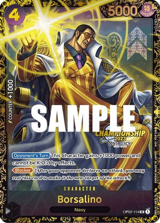 Borsalino (Championship 2023) (OP02-114) - One Piece Promotion Cards Foil [Promo] Online now