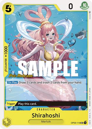 Shirahoshi (OP03-116) - Pillars of Strength Pre-Release Cards  [Uncommon] For Cheap