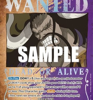 Kaido (Wanted Poster) (ST04-003) - Pillars of Strength Foil [Super Rare] Supply