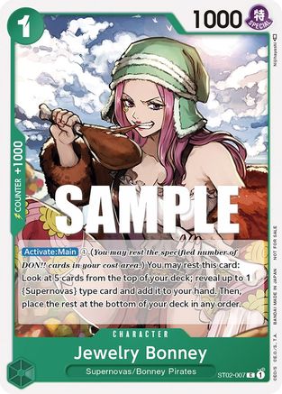 Jewelry Bonney (Tournament Pack Vol. 3) [Participant] (ST02-007) - One Piece Promotion Cards  [Promo] Supply