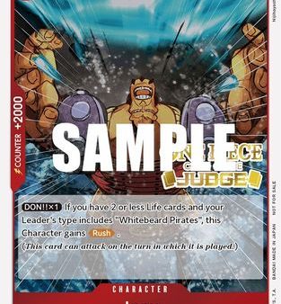 Jozu (Judge) (OP02-008) - One Piece Promotion Cards Foil [Promo] Discount