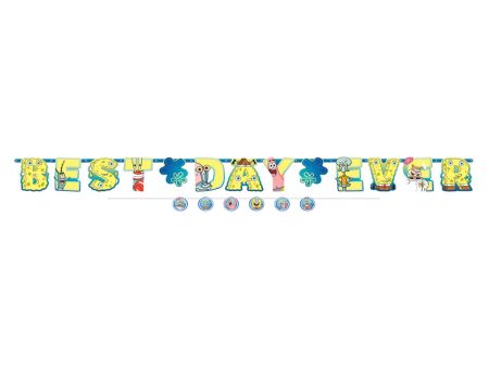 SpongeBob Jumbo Letter Paper Banner Kit on Sale