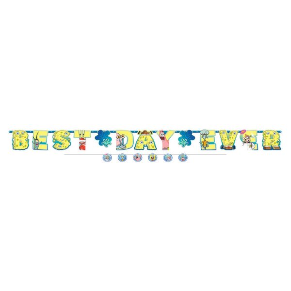 SpongeBob Jumbo Letter Paper Banner Kit on Sale