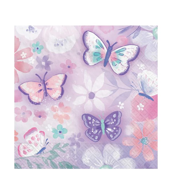 Flutter Beverage Napkins 16pcs Online now