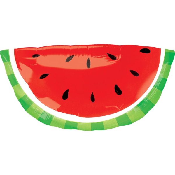 Watermelon SuperShape Foil Balloon 32 x 16 in Online now