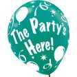 The Party s Here Assorted Latex Balloons 12in, 6pcs on Sale