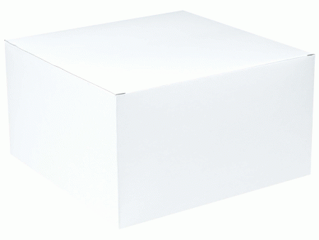 White Gift Box 9 x 9in For Sale