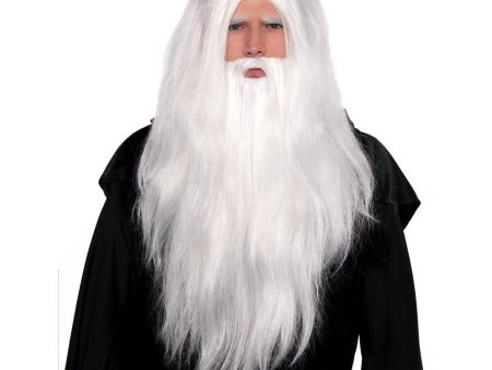 Adult Sorcerer Wig And Beard Set Online